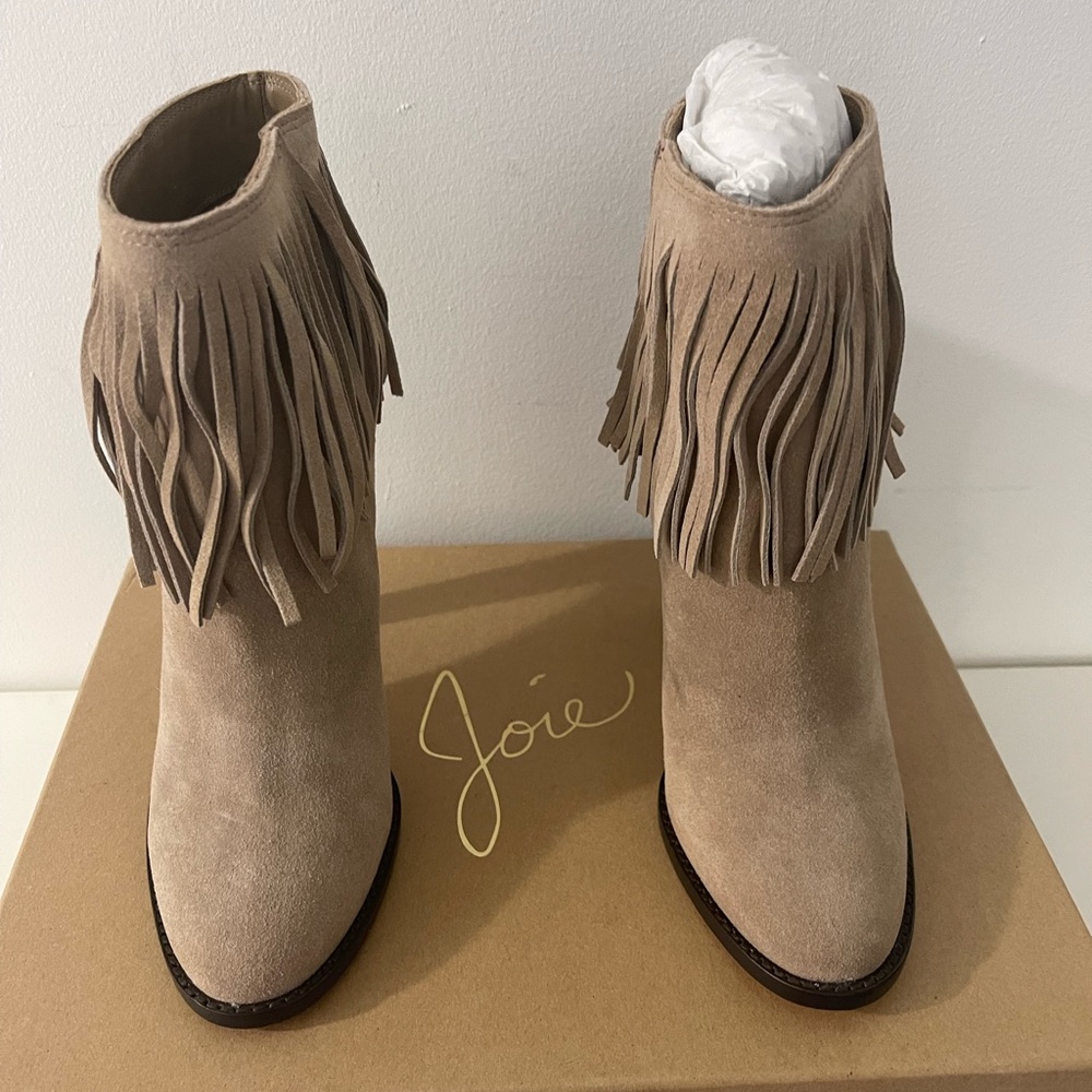 Joie Cambrie Fringe Boots